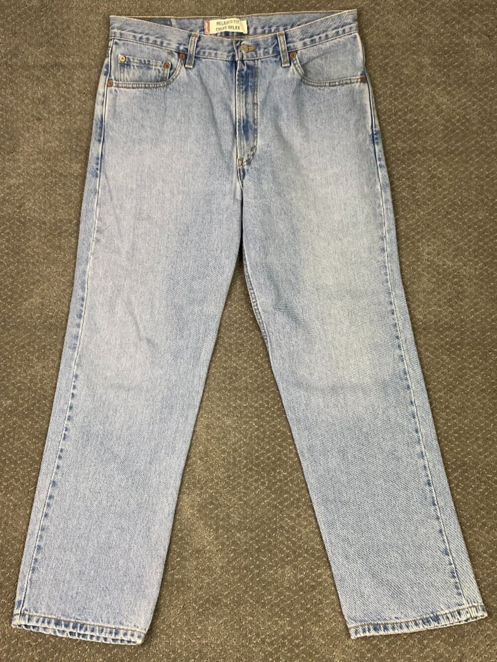 Vintage Y2K Levi's 550 Jeans Relaxed Fit Tapered Leg Mens 36x32 Blue Denim